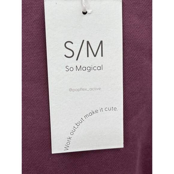 NWT Popflex Brunch Sweater Sweatshirt Merlot Size Small Medium - Picture 7 of 9